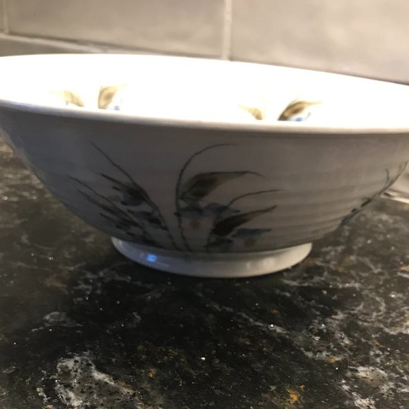 Hand made & painted PORCELAIN Pottery BOWL SET - Picture 5 of 14